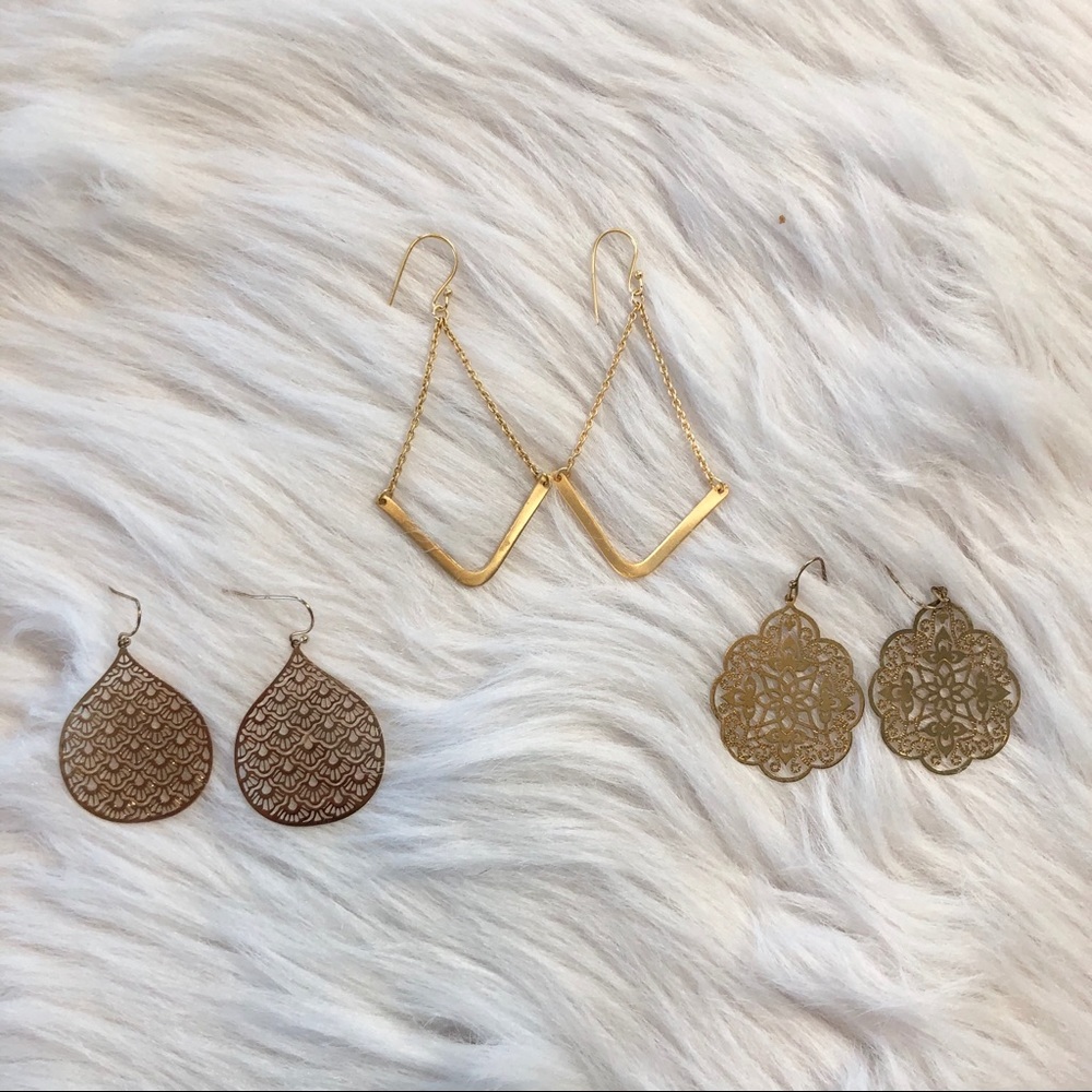 Handpicked Assorted Gold Earrings